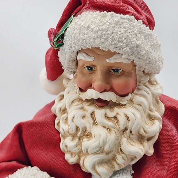 Clothtique Possible Dreams Santa's New List Computer Laptop Who's Naughty Nice - Picture 10 of 14